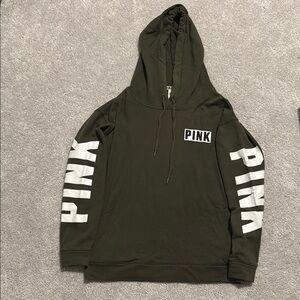 PINK Victoria's Secret Green Sweater Cozy Knit Design